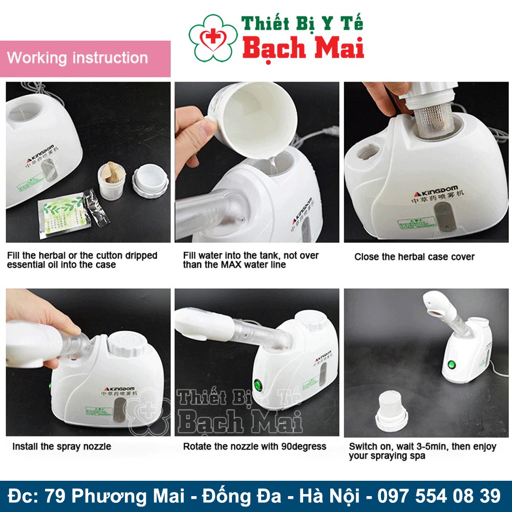 Máy Xông Mặt Mini Kingdom K33S