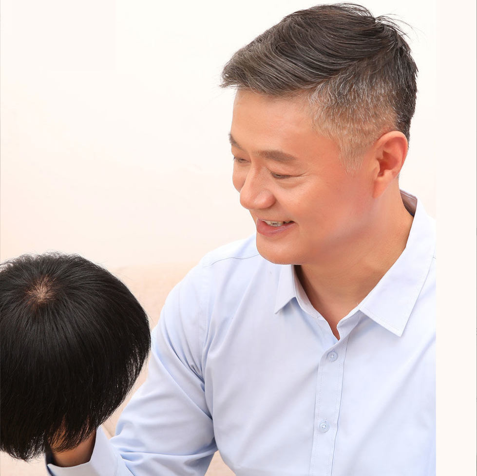 [TẶNG LƯỚI] Tóc giả nam cao cấp Hàn Quốc - TG90 ( MÀU ĐEN )