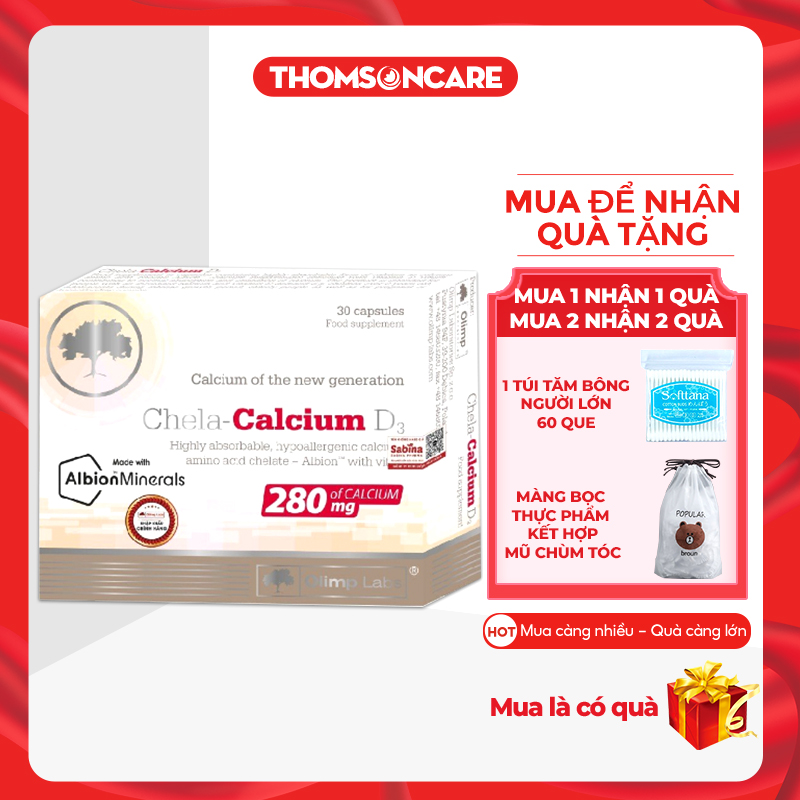 Bổ sung Canxi cho bà bầu Chela Calcium D3 - calci hữu cơ dễ hấp thu không gây táo bón nhập khẩu từ Châu Âu cho người lớn cao tuổi giảm loãng xương