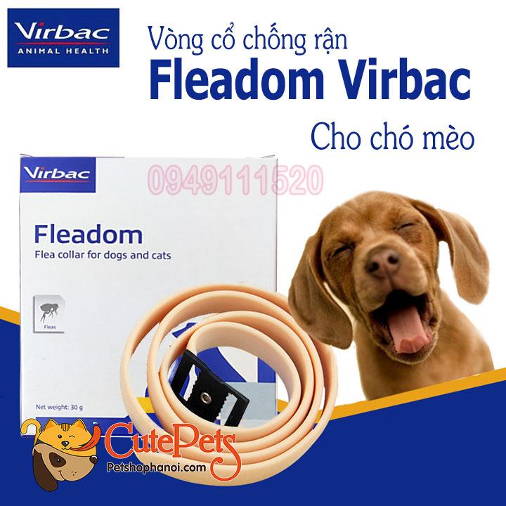 [HOÀN TIỀN 10%]Vòng cổ chống rận Fleadom Virbac - CutePets