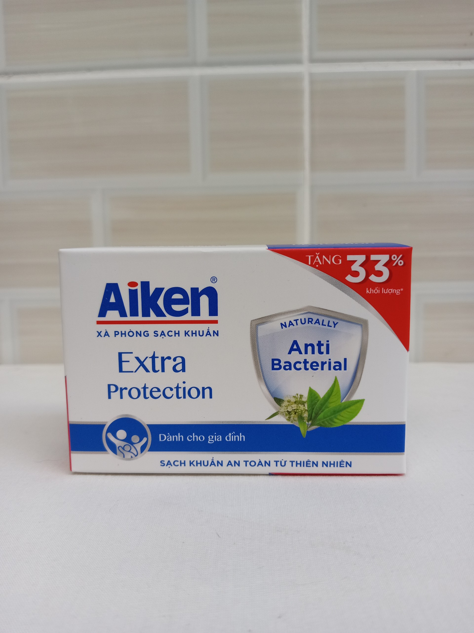 Aiken - xà bông cục kháng khuẩn aiken tặng 33% 120g/cục