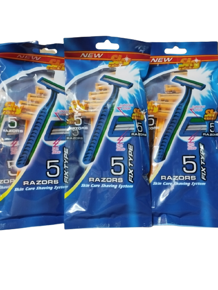 Combo 3 túi dao cạo râu 2 lưỡi(1 túi 5 cái)