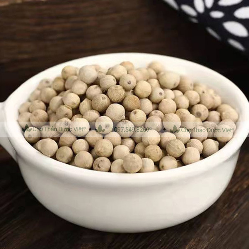 Hạt tiêu trắng 100g, tiêu sọ Phú Quốc cay thơm, gia vị tẩm ướp chế biến món ăn, kho, xào, chiên