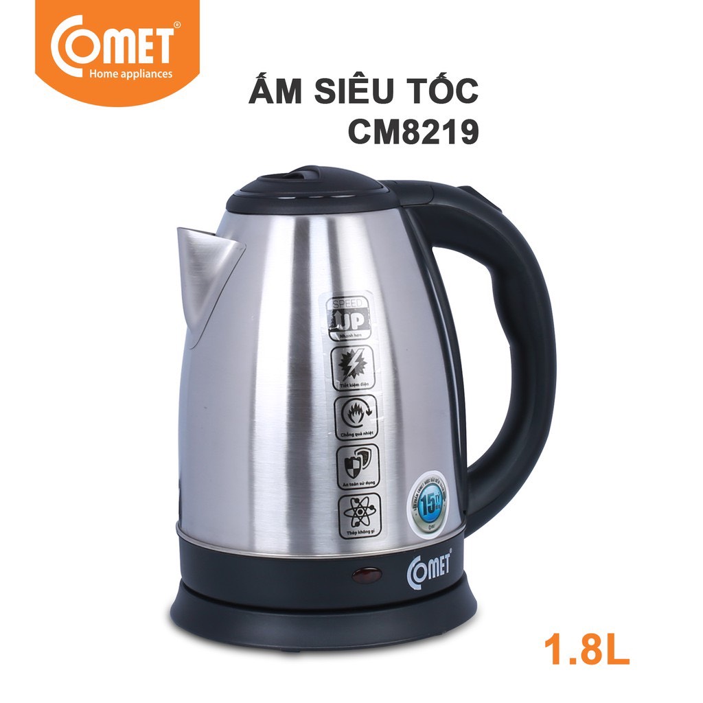 [Chính Hãng] Bình đun siêu tốc 1.8L COMET - CM8219