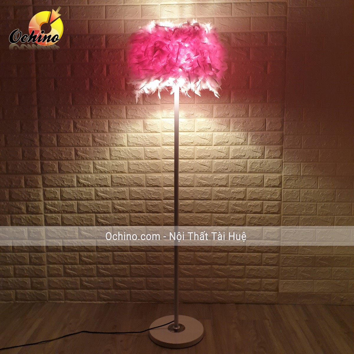 (FREE SHIP) Đèn Lông Vũ, Đèn Cây cao, Đèn ngủ Cây Lông Vũ Chụp Hình Và Trang Trí (Đủ Màu)