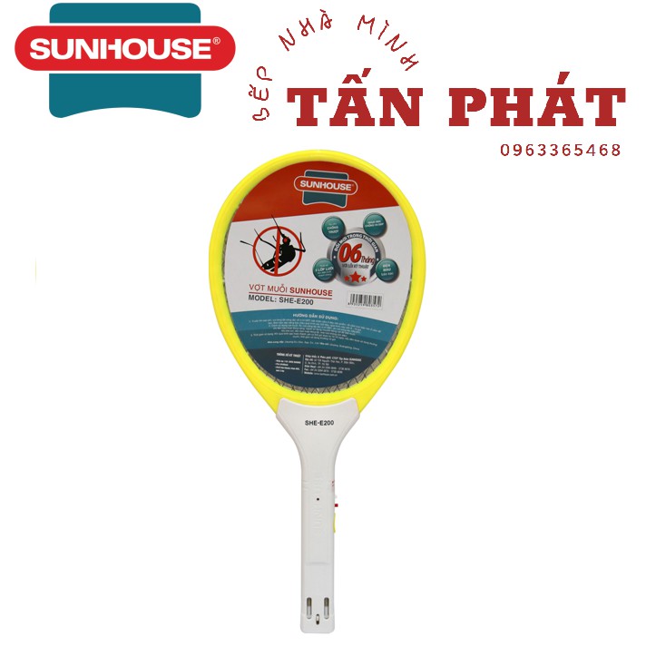 Vợt Muỗi Sunhouse Chính Hãng (2 MÀU XANH VÀNG GIAO NGẪU NHIÊN)