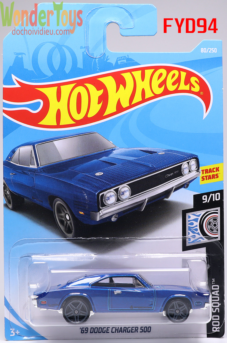 Xe Mô Hình Hot Wheels '69 Dodge Charger 500 Collections Rod Squad - 2019 -  FYD94 