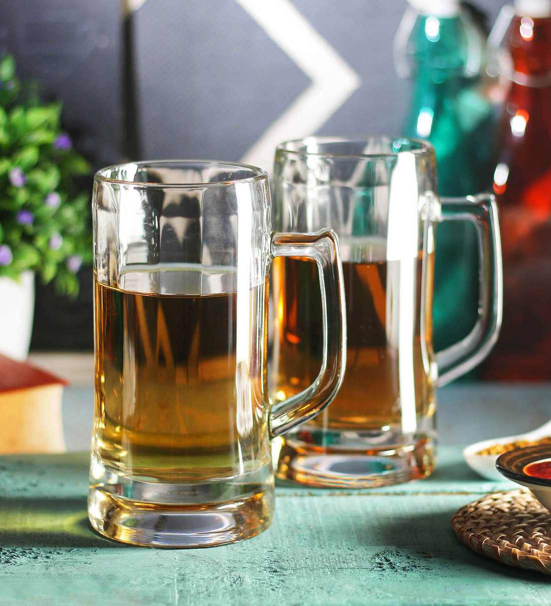 Bộ 6 Cốc Bia Thủy Tinh Cỡ Đại Munich Beer Mug Ocean - P00843 - 640ml