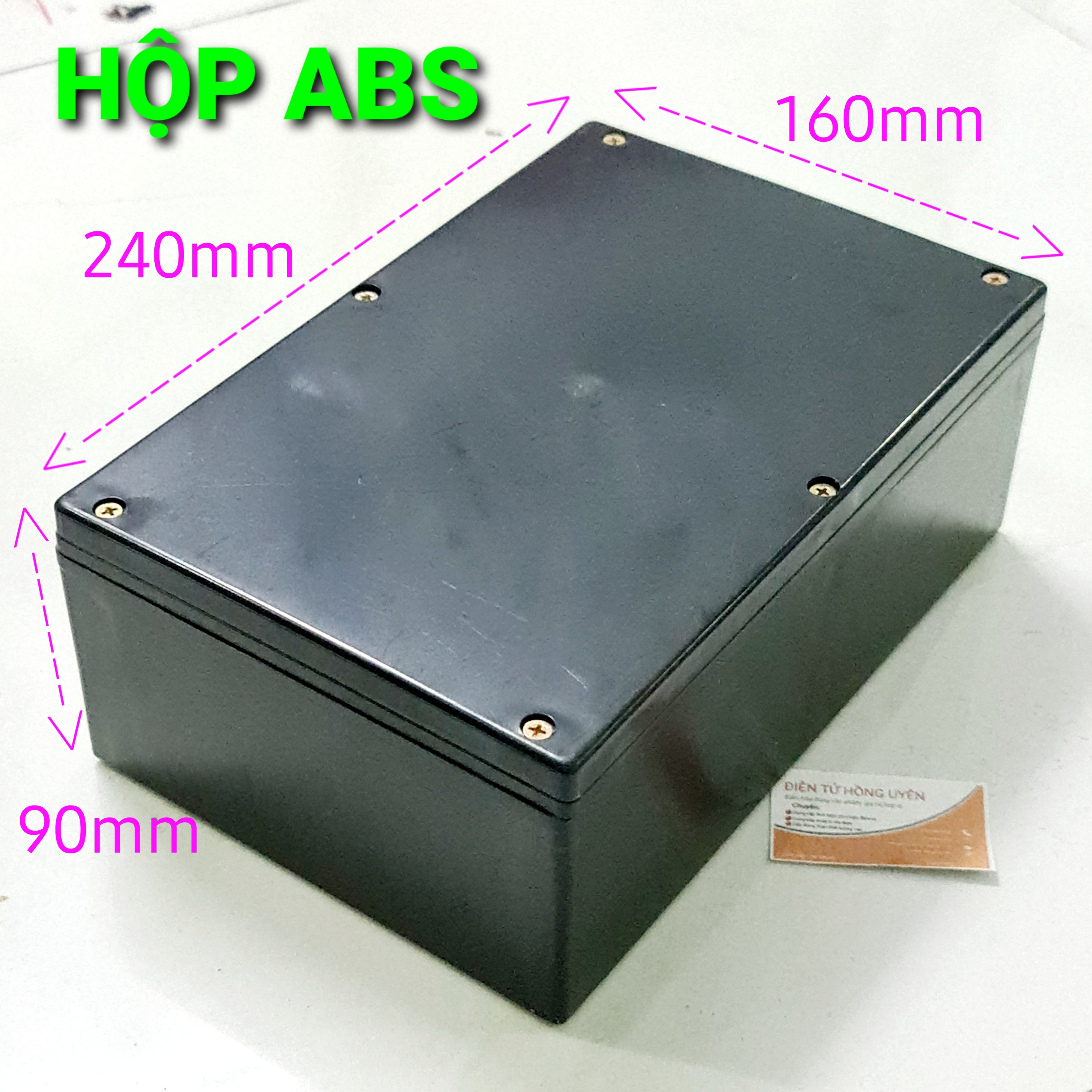 Hộp ABS 240x160x90mm. Hộp nhựa làm máy điện tử, làm ổ điện, đựng mạch điện... chống nước
