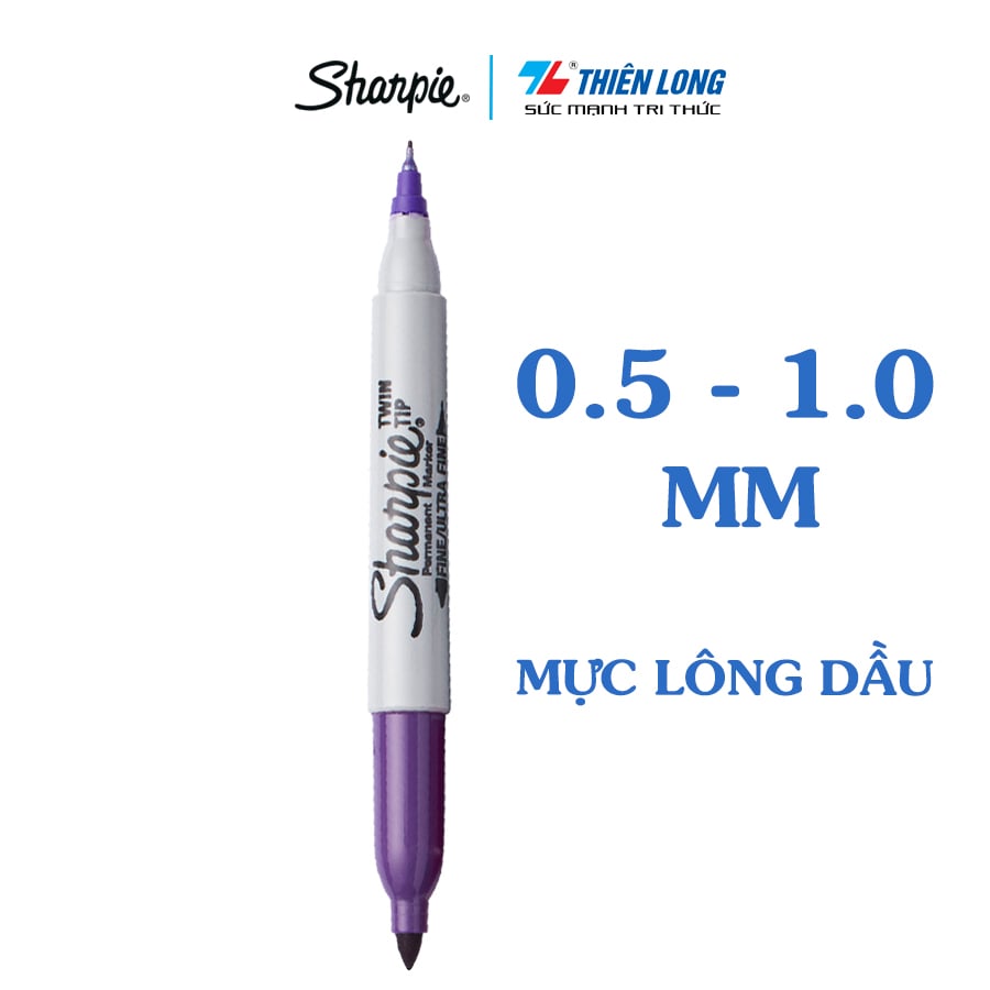Bút lông dầu sharpie twin tip tím 1799117