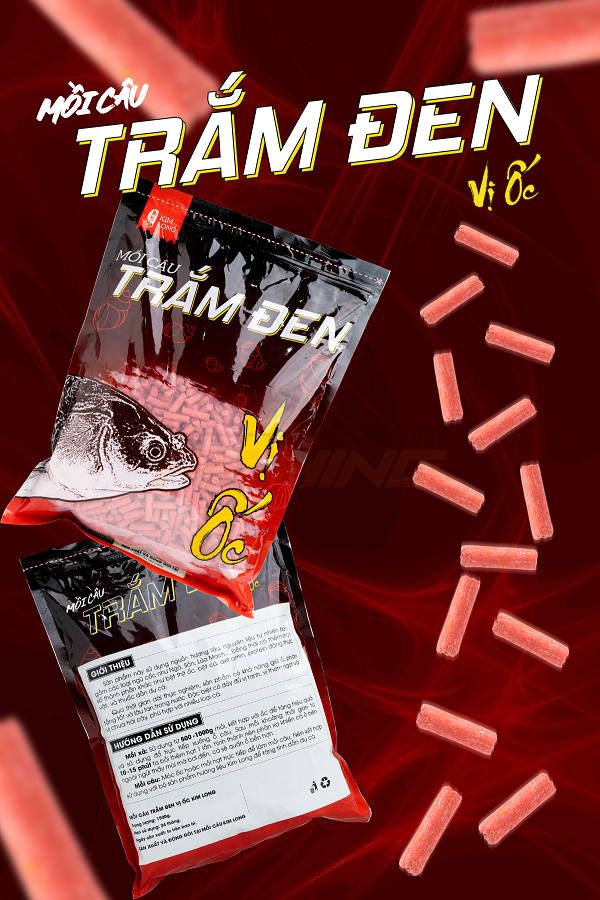 [Có sẵn] [Ảnh thật] [Chính hãng] Mồi hạt Kim Long câu cá Trắm, Chép vị Ốc