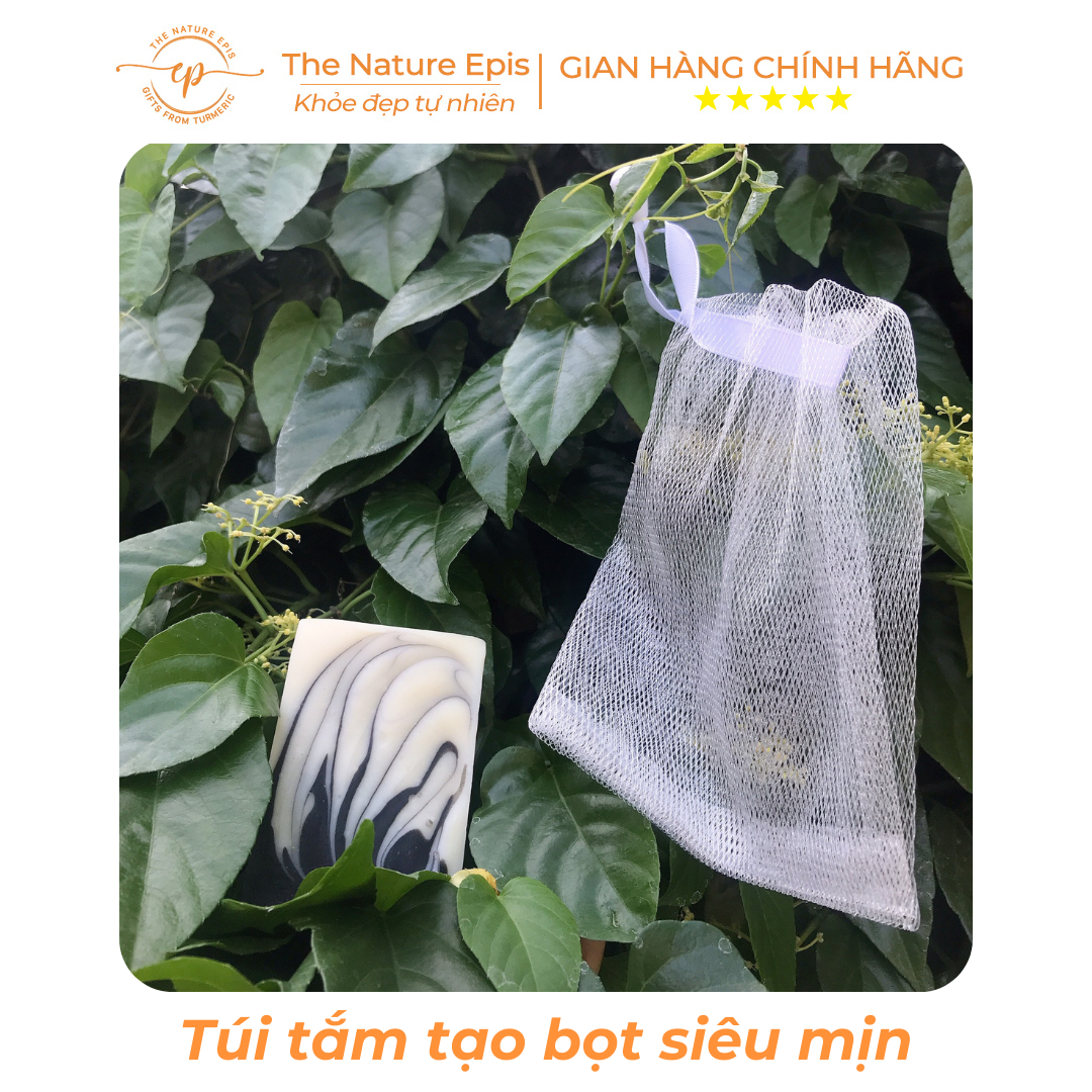 Túi Lưới Đựng Xà Bông, Tạo Bọt Siêu Mịn