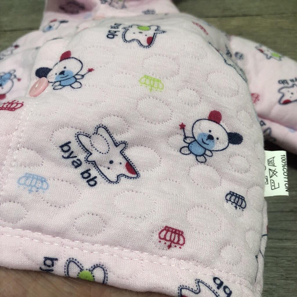 ÁO TRẦN BÔNG CÓ MŨ CHO BÉ 3-15kg