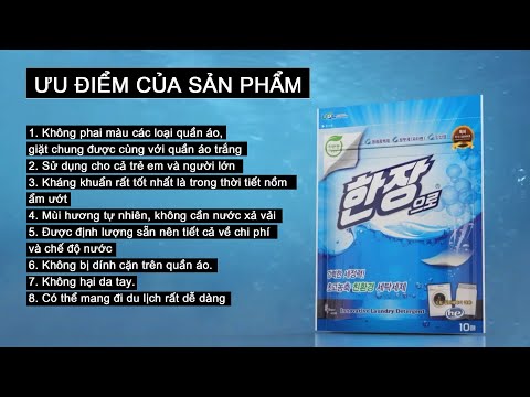 (HCM)Giấy giặt Hanjang Hàn Quốc- Gói 10 tờ