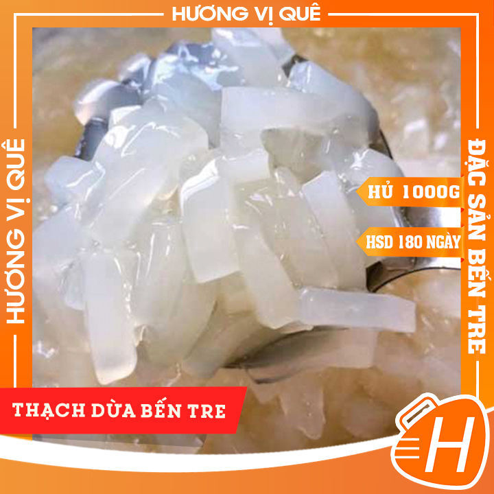 Thạch Dừa Bến Tre - Hủ 1000g - Đặc Sản Bến Tre