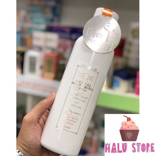Nước súc miệng Propolinse chai Trắng 600ml - Nhật Bản
