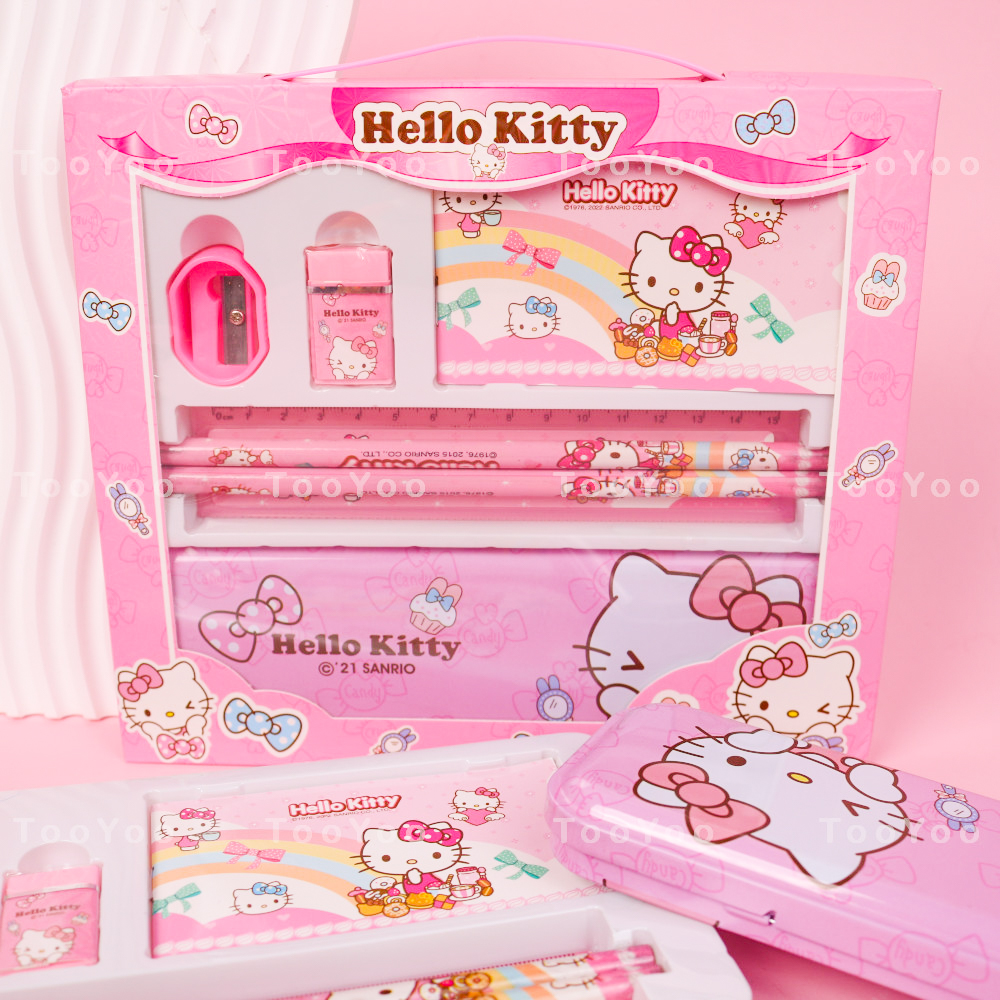 Bộ dụng cụ học tập Hello Kitty dễ thương cute TooYoo BK00212