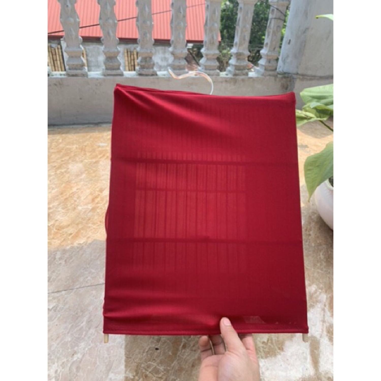 Áo ép mộc màu đỏ hai khoá