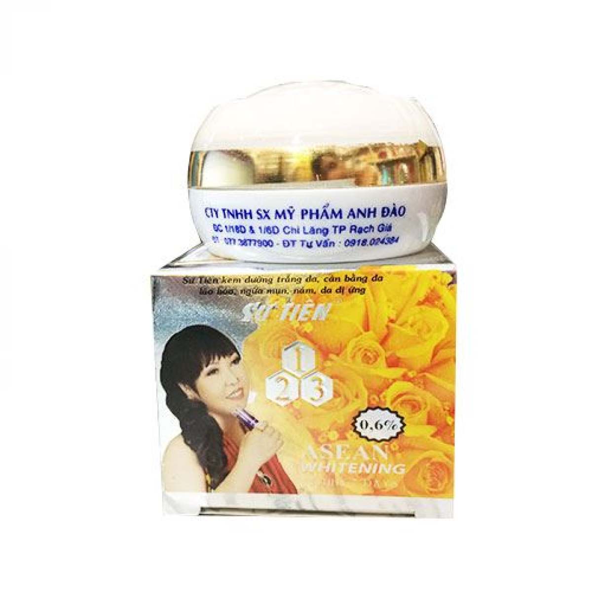 Kem dưỡng trắng da cân bằng da lão hóa, ngừa mụn nám dị ứng Sứ Tiên 8g