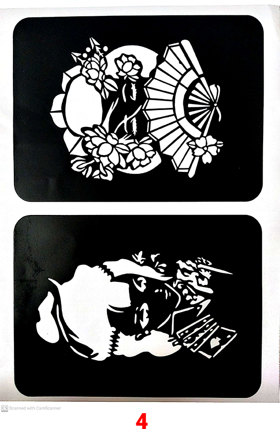 Khuôn xăm Mã 4 như ảnh (không kèm mực)