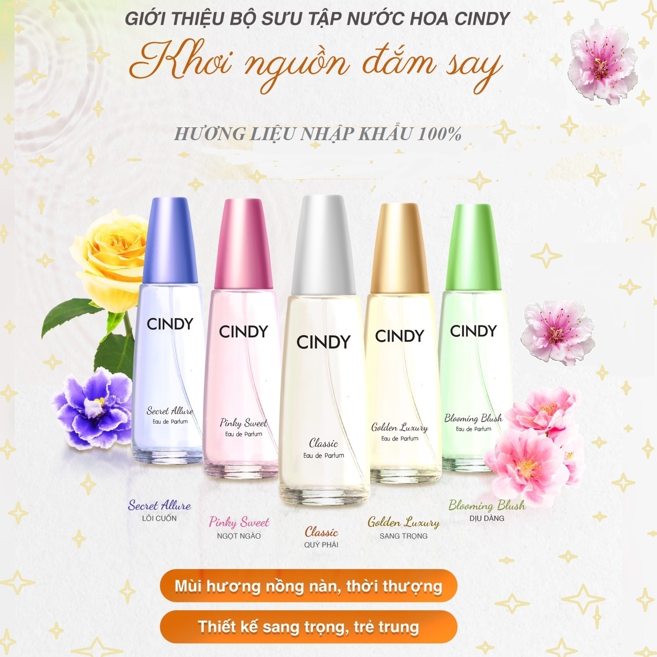 Nước Hoa CINDY chai 50ml - chính Hãng