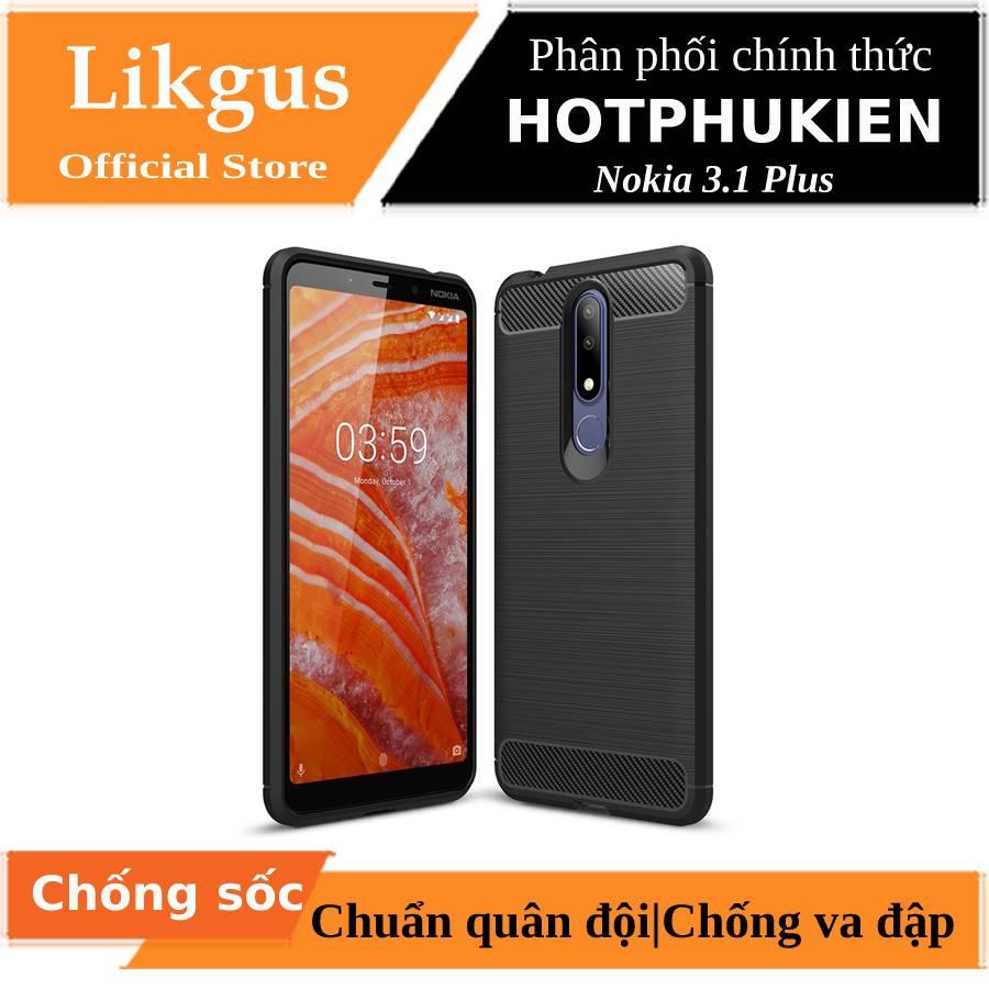 Ốp lưng chống sốc cho Nokia 3.1 Plus / Nokia X3 hiệu Likgus (hàng chuẩn, chống va đập, chống vân tay) - phân phối bởi HotPhuKien