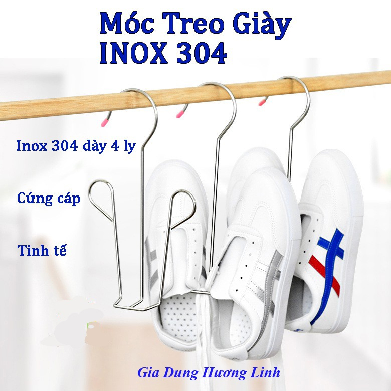 Móc inox treo phơi giày dép cao cấp, cứng cáp, tiện lợi, móc phơi giày, dép inox