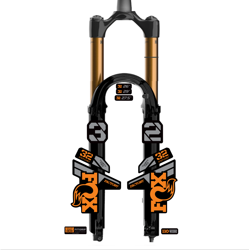 tem decal dán phuộc xe đạp địa hình Fox kashima 32 2022 | cheetahdecals.com