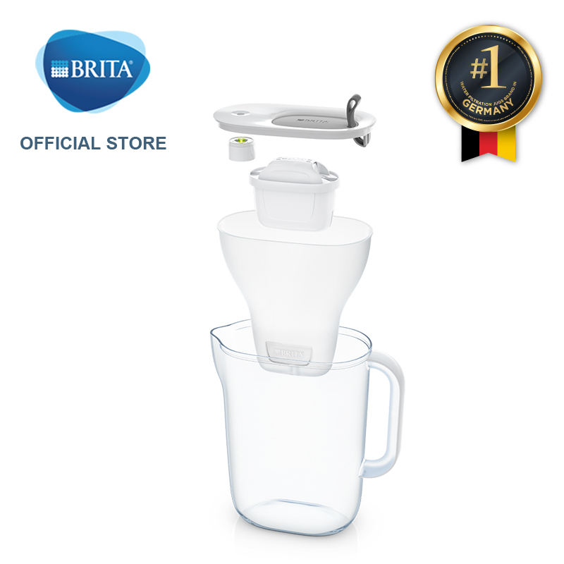 Brita Style Gray 2.4L Water Filter (with 1 Maxtra+ & Smartlight Filter Core Available) - Brand from Germany