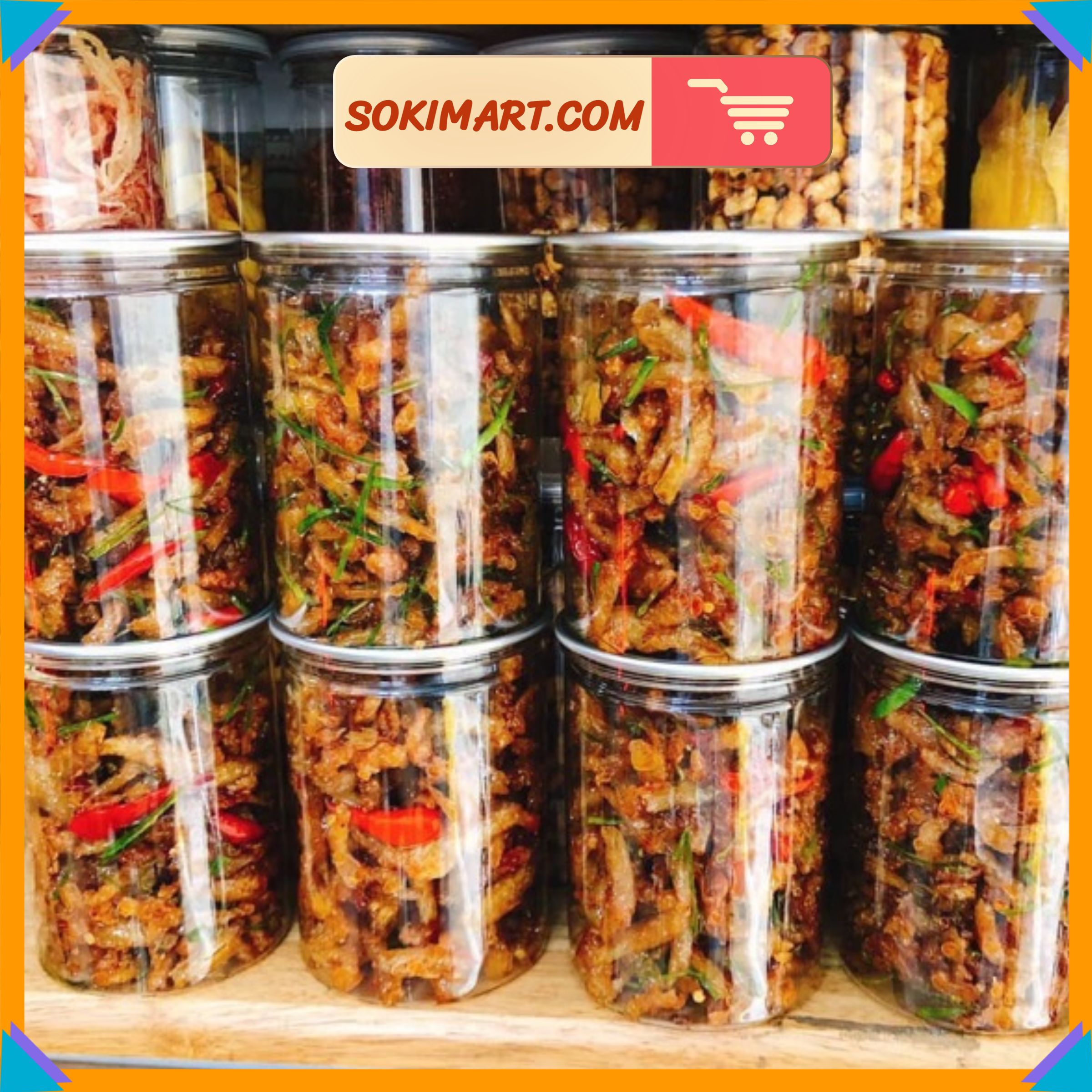 Cá cơm rim tỏi ớt - 250g