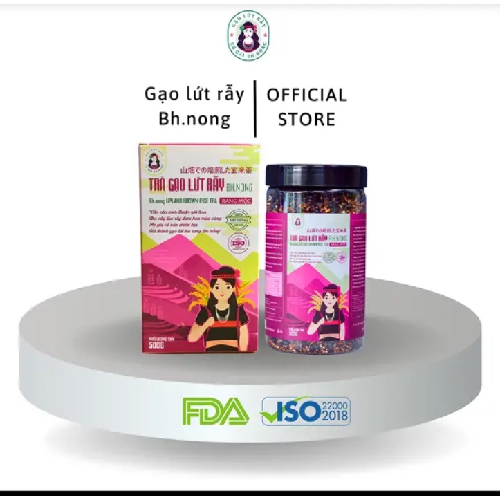 Trà gạo lứt rẫy Bhnong Rang mộc túi 500gr