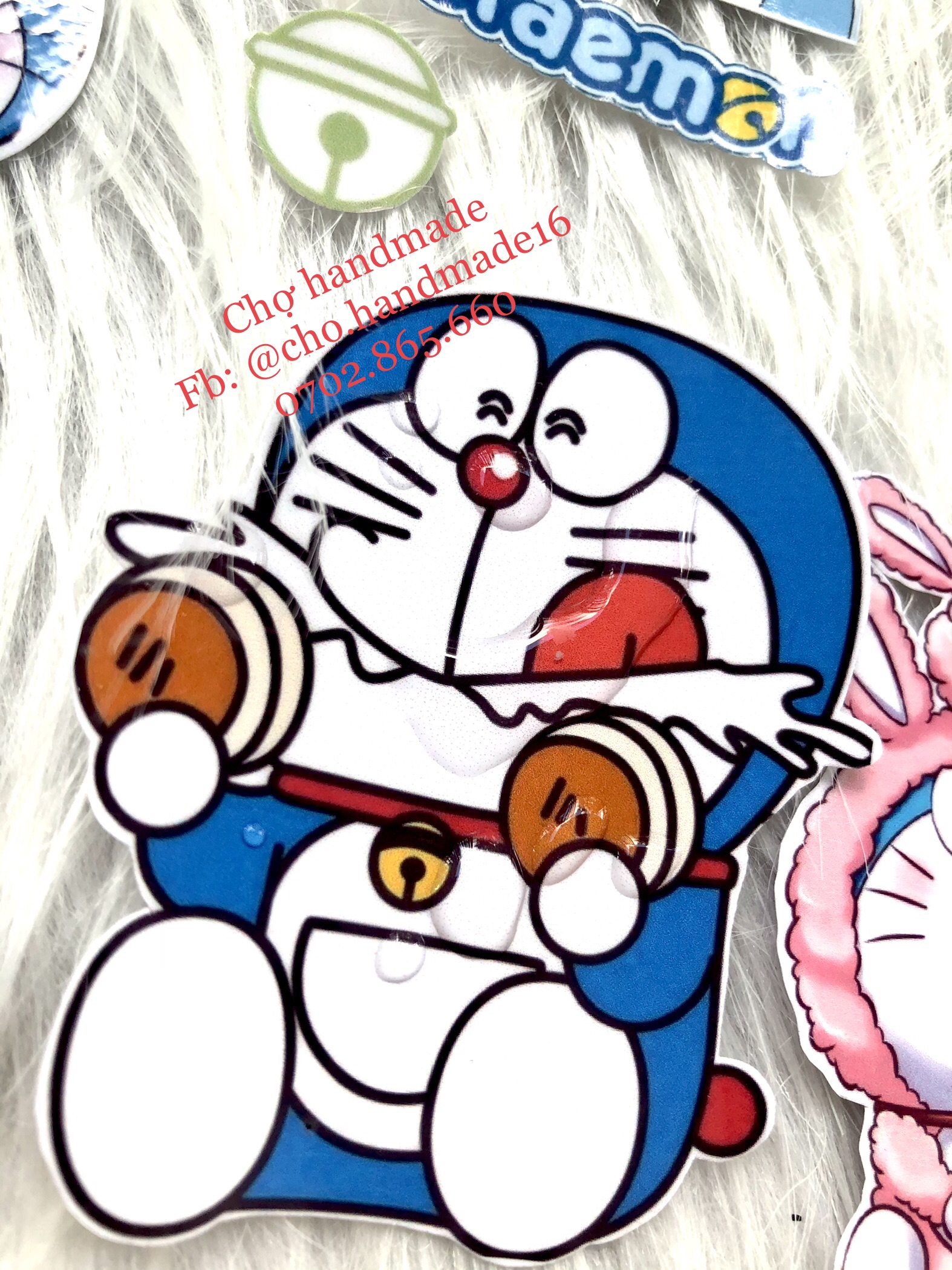 Set hình dán doremon cán pvc CHỐNG THẤM NƯỚC- sticker doraemon