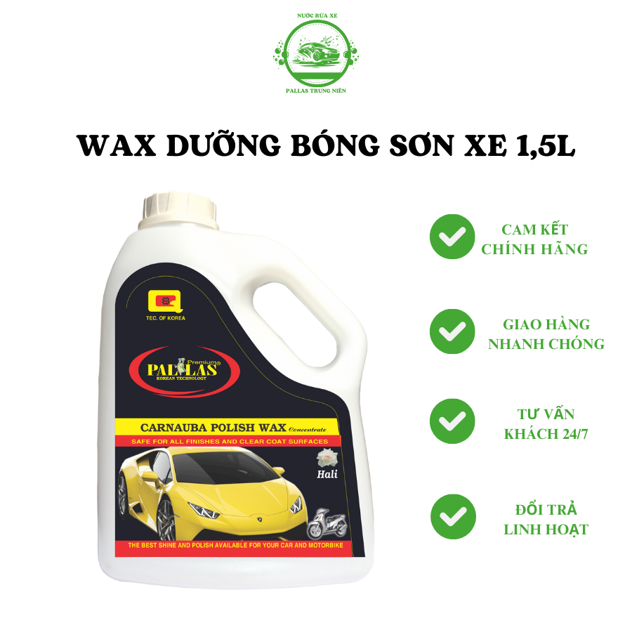 Wax dưỡng bóng sơn xe - 1,5l
