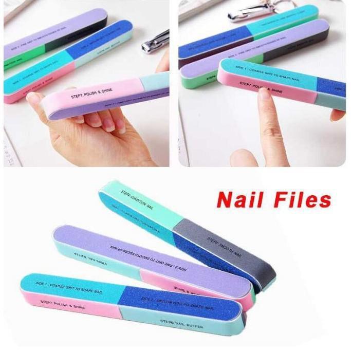 [HCM]Que Dũa Móng Tay 6 Mặt Đánh Bóng Và Chà Nhám Tiện Dụng