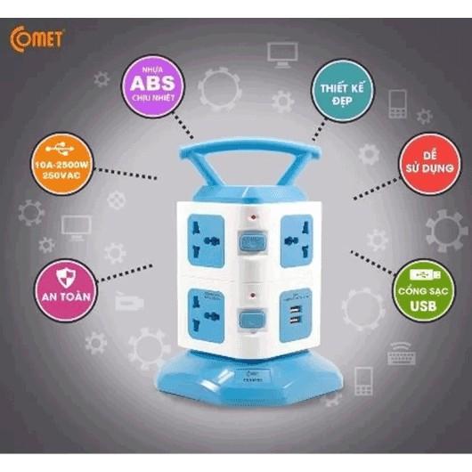Ổ cắm điện đa năng thông minh có cổng USB sạc nhanh 2.1A, an toàn, chống giật, siêu thiện lợi, Có thể sử dụng cho nhiều thiết bị điện tử cùng 1 lúc như: Sạc laptop, Sạc điện thoại, Pin dự phòng, Loa Bluetooth….(N004)