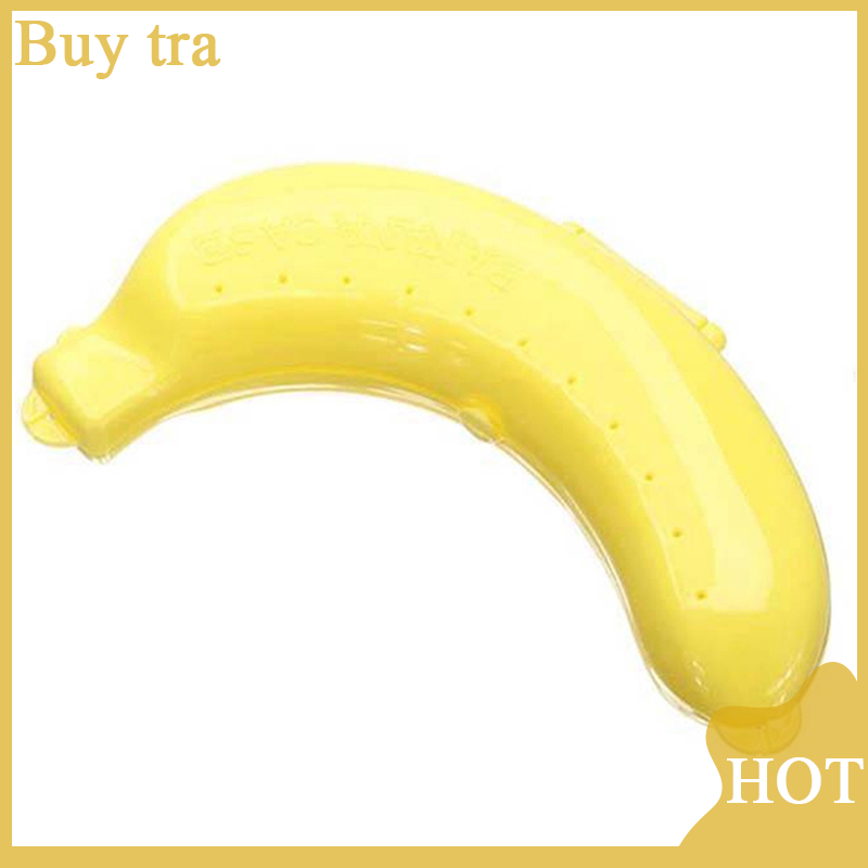 Cute 3 Colors Fruit Banana Protector Box Holder Case Lunch Container Storage