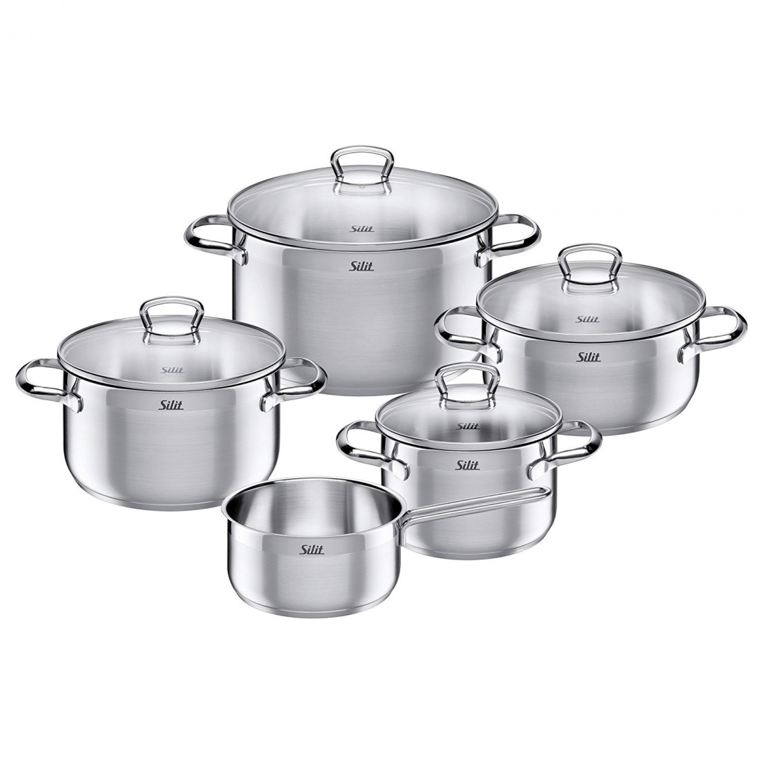 [Trả góp 0%] Bộ Nồi Từ Silit Toskana 5 Món