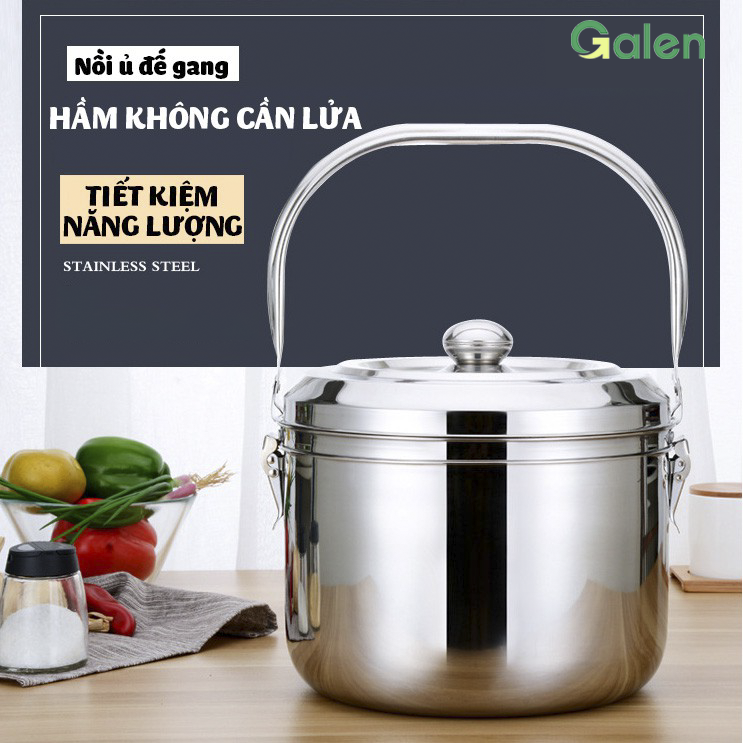 Nồi ủ nhiệt inox galen g014 dung tích 5.5 lít nồi ủ nhiệt chân không đa năng - bảo hành 24 tháng