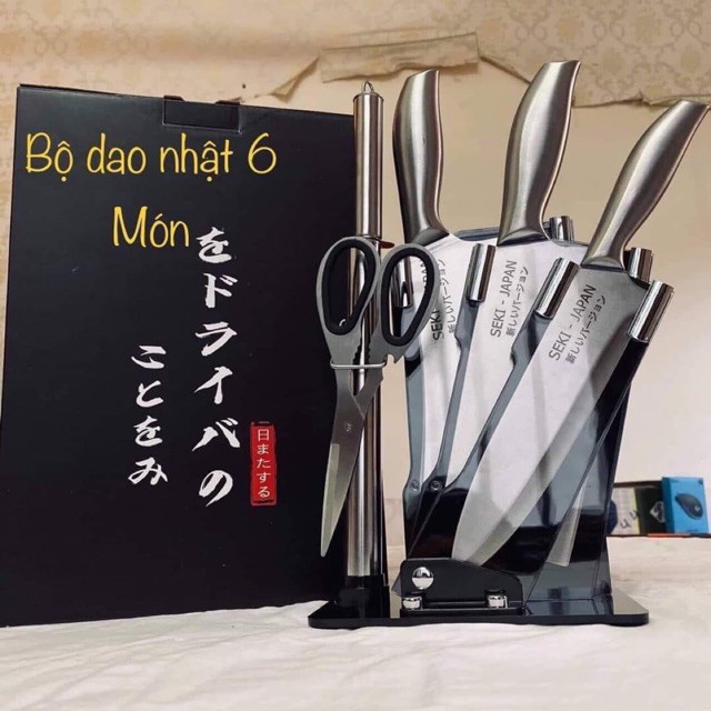 [CHÍNH HÃNG] Bộ Dao 6 Món Nhật Bản Cao Cấp