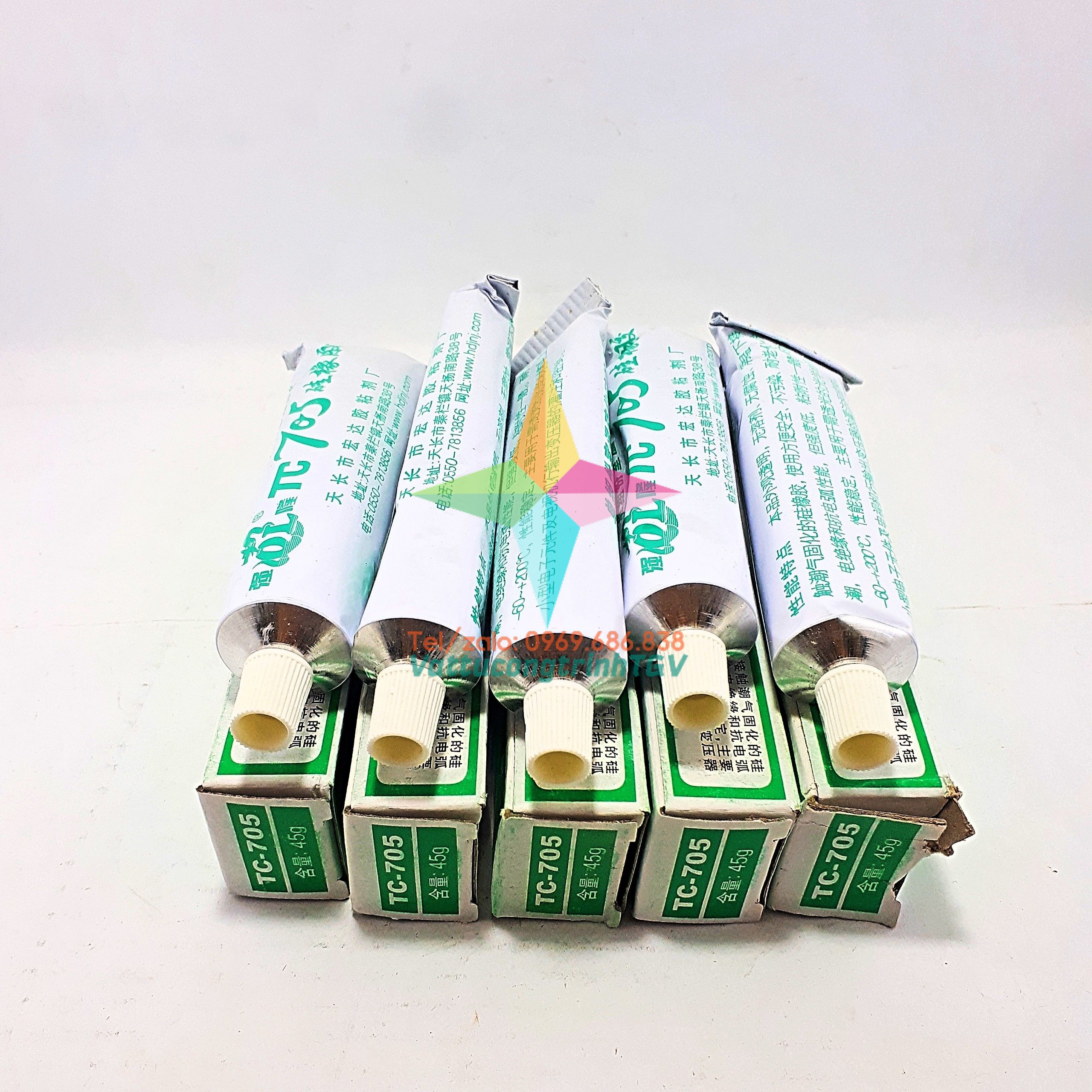 Combo 10 hộp keo đổ mạch TC 705(35g)