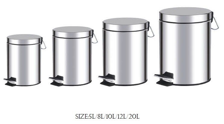 [HCM]THÙNG RÁC INOX ĐẠP CHÂN THÙNG RÁC VĂN PHÒNG 12L