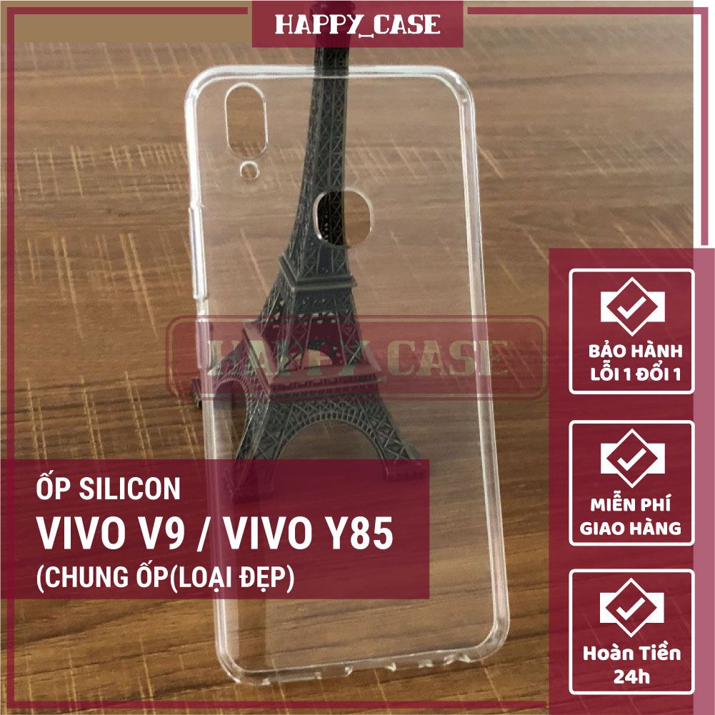 Ốp lưng điện thoại vivo v9 / vivo y85 thin transparent silicon