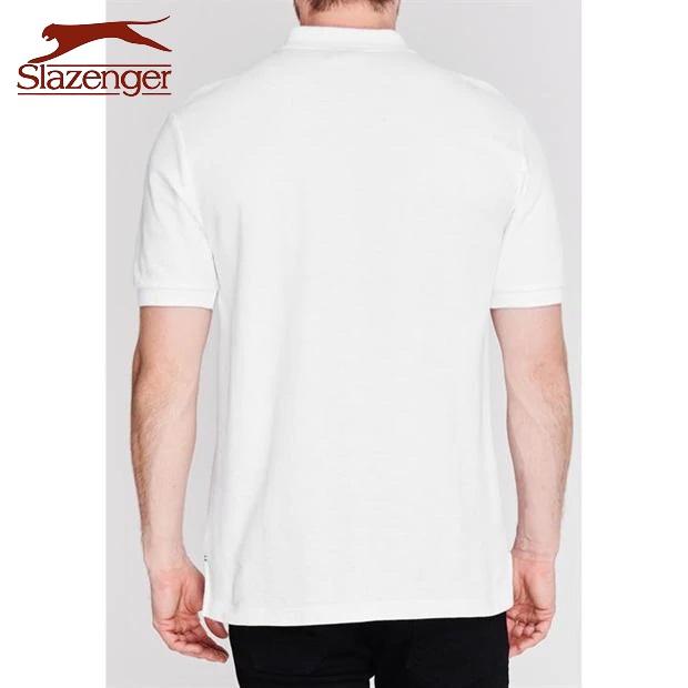 Áo Thun Polo Nam Slazenger Plain (màu White) - Hàng size UK
