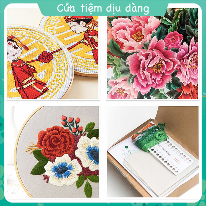 Set chỉ thêu Airo cao cấp - Chỉ thêu tay Cherish (set 50 - 100 màu)