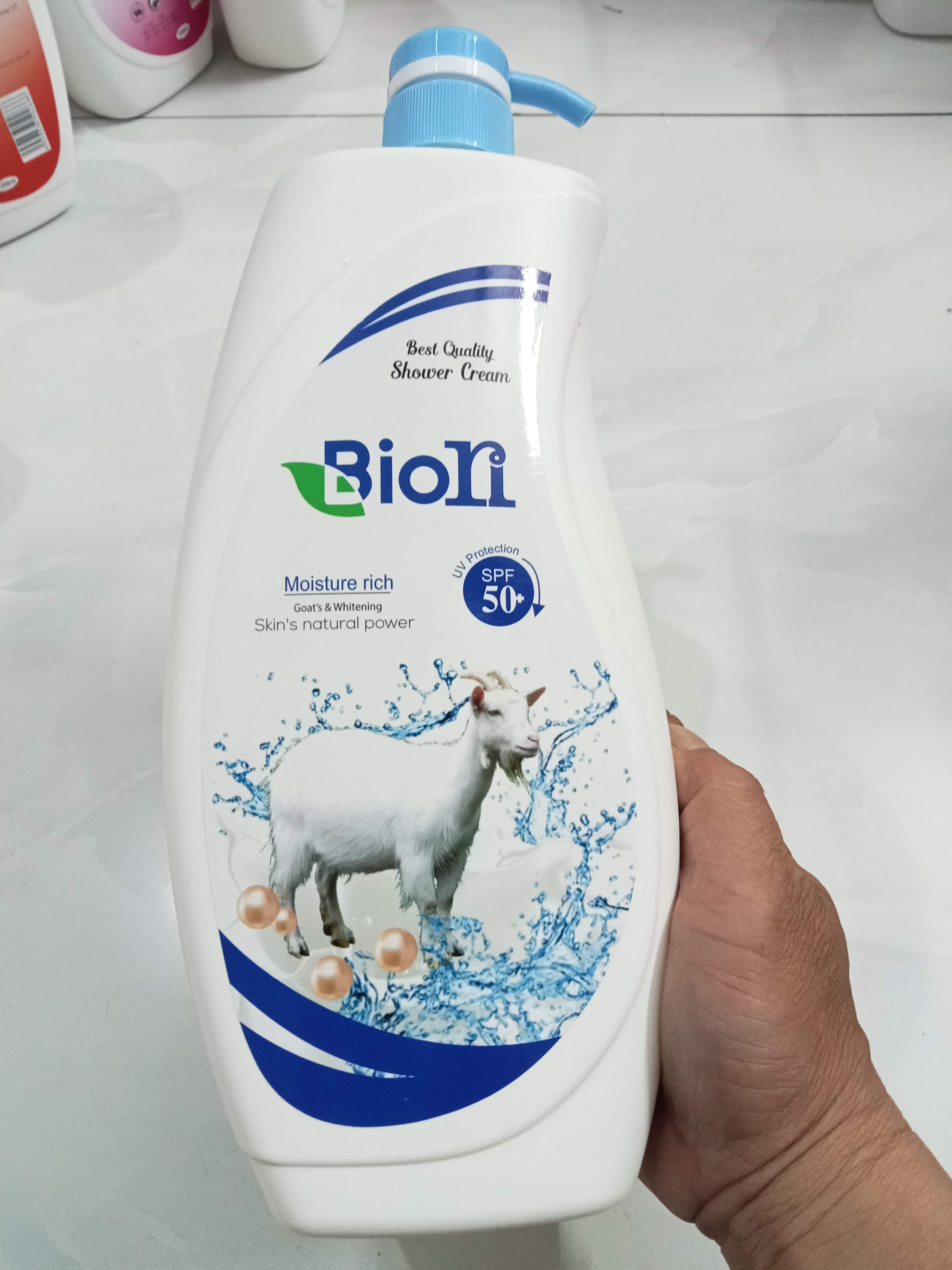 combo sữa tắm trắng da biori 1200ml ( sữa dê )