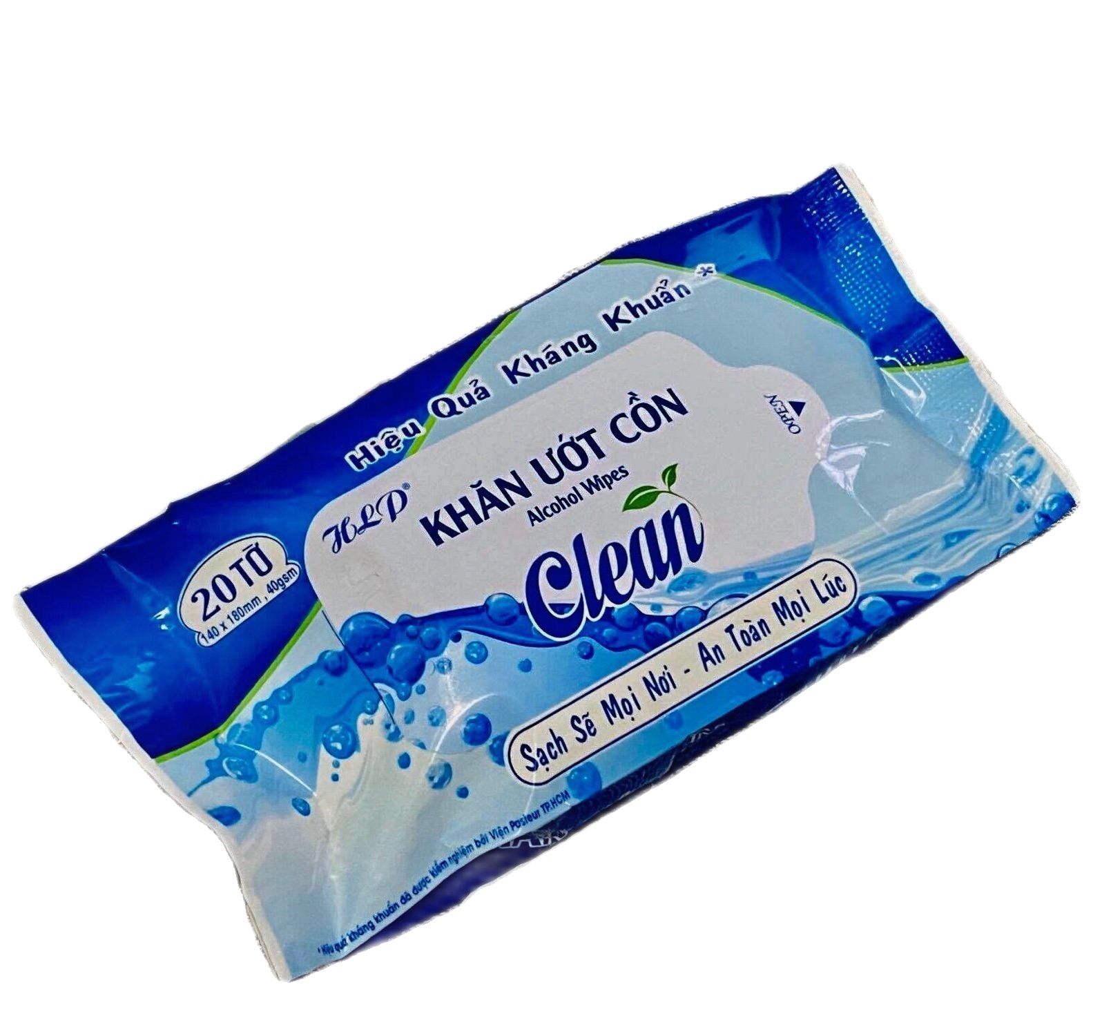 Khăn ướt cồn cao cấp (20 tờ/ gói)