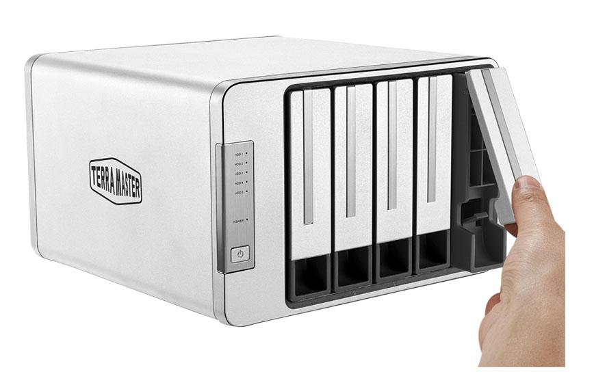 Bộ lưu trữ DAS TerraMaster D5-300C RAID 2+3, USB Type-C, 5 khay ổ cứng RAID