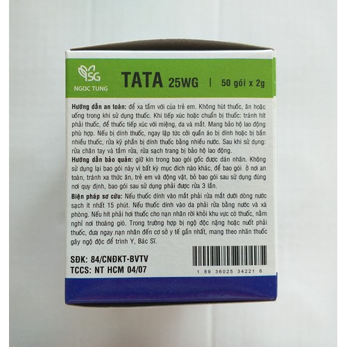 Thuốc trừ rầy Tata 25WG - 2gr