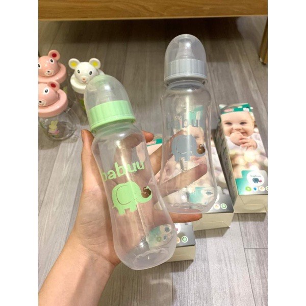 Bình sữa cổ hẹp PP cho bé 60ml -125ml-250ml Babuu Nhật bản