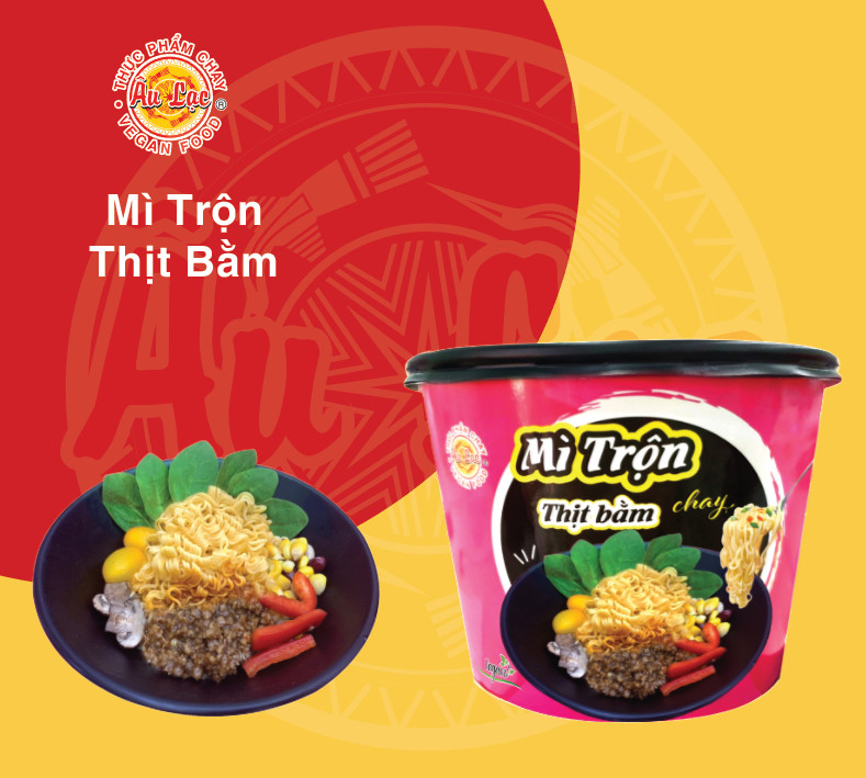 Mì Trộn Thịt Bằm chay Âu Lạc 100g (tô)